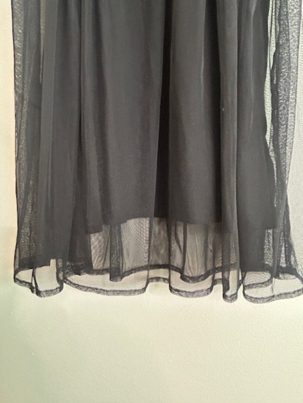 Urban Outfitters Hope Embroidered Long Sleeve Lush Black Lace Slip Midi Dress - Picture 7 of 16
